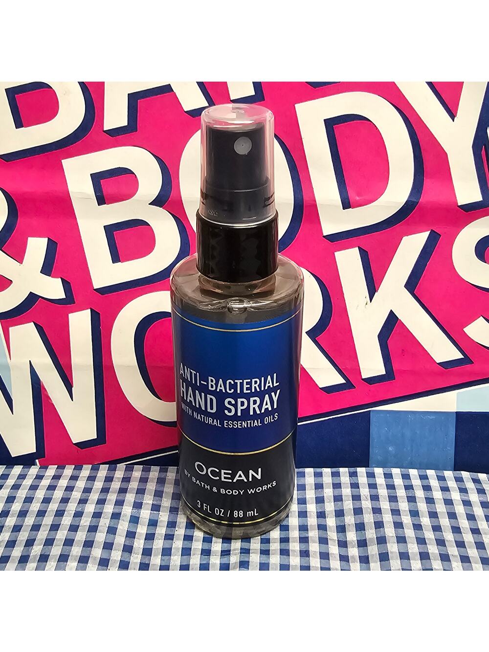 BBW Ocean Men's Fragrance Anti Bacterial Hand Spray With Natural Essential Oils